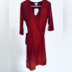 Lularoe Brown Michelle Wrap Dress 👗